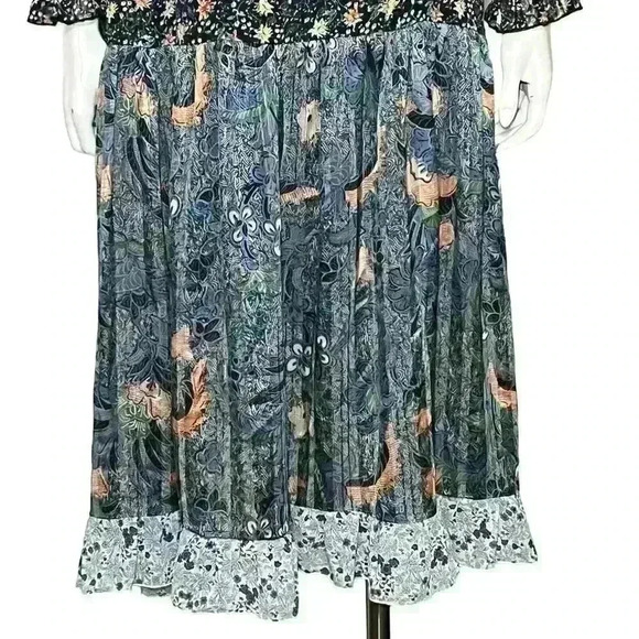 Code X Mode Floral Long Sleeve Chiffon Dress Size XS - Picture 4 of 14